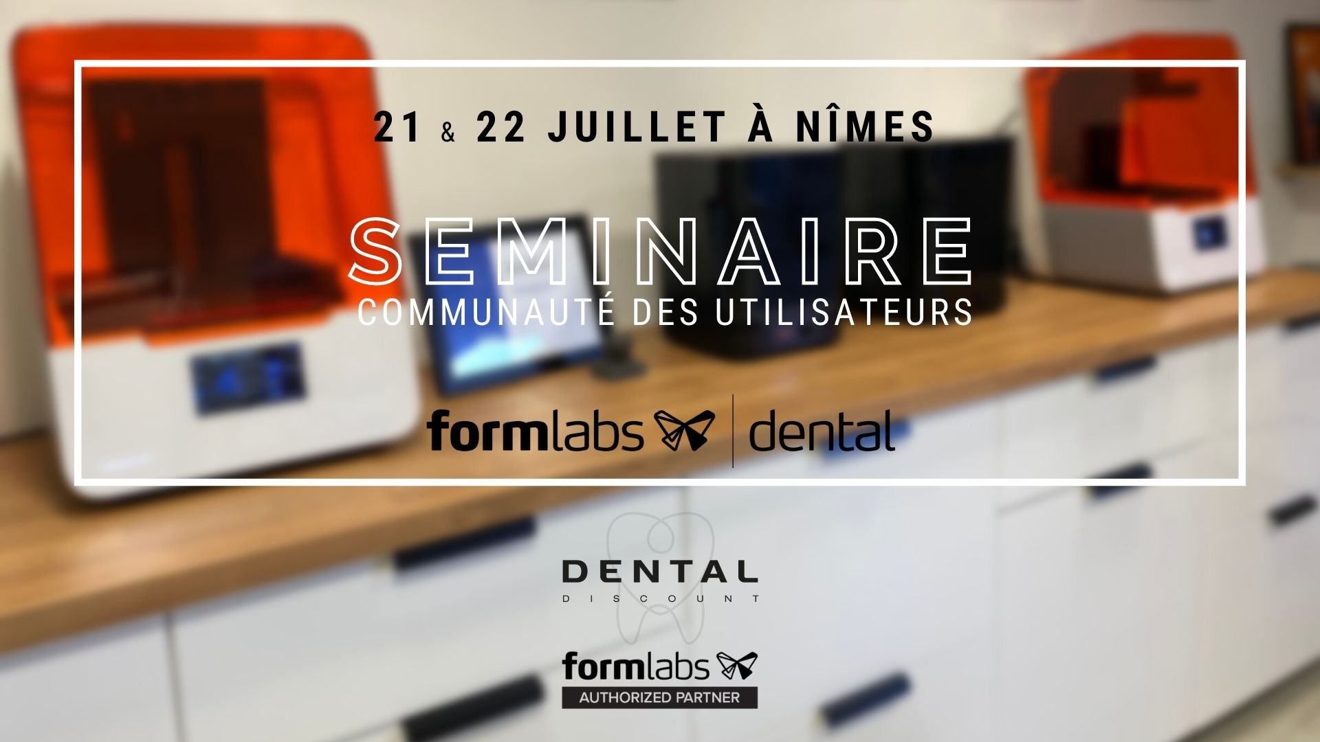 Logo Formlabs Dental avec Dental Discount Nîmes