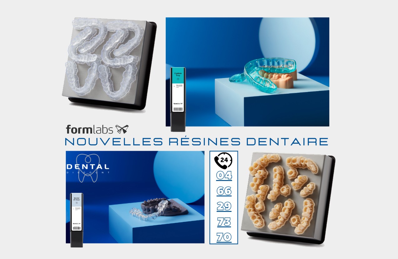 Nouvelles résines dentaire Formlabs