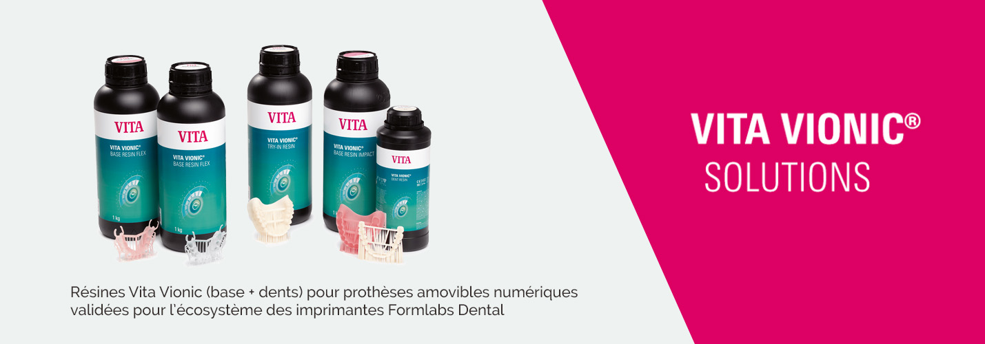 Résines Vita Vionic pour prothèses amovibles numériques