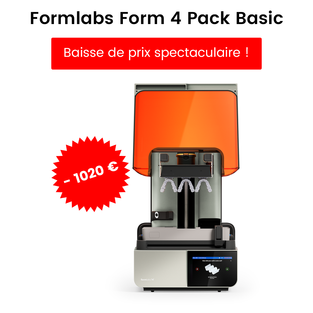 Baisse de prix spéctaculaire de l'imprimante Formlabs Form 4 Pack Basic