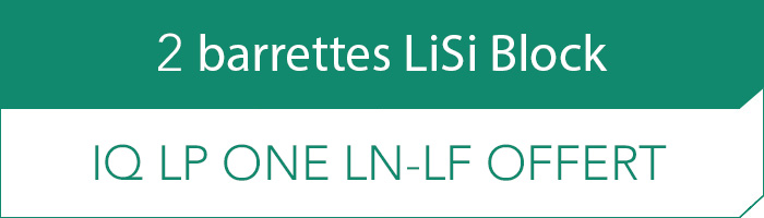 2 barrettes Lisi Block IQ LP ONE LN-LF OFFERT