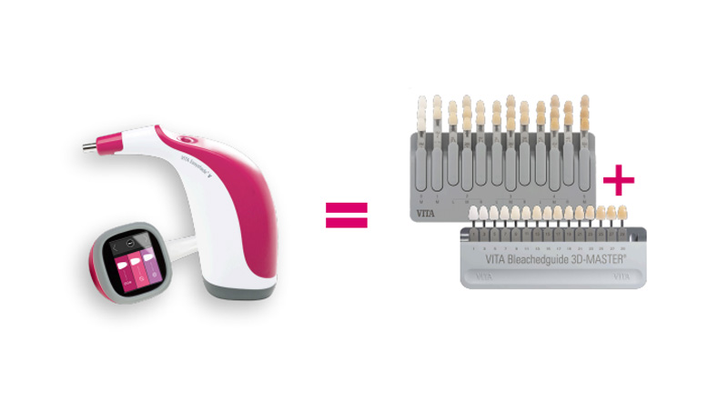 Offre éclaircisement, pour l'achat d'un VITA Easyshade® V, recevez votre kit de teintiers VITA Toothguide 3D-MASTER® + VITA Bleachedguide 3D-MASTER® gratuitement.
